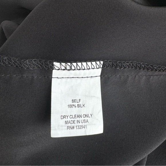 Amanda Uprichard Pearl Rhinestone Neck Silk Mini Dress XS/P – Black - Picture 12 of 16